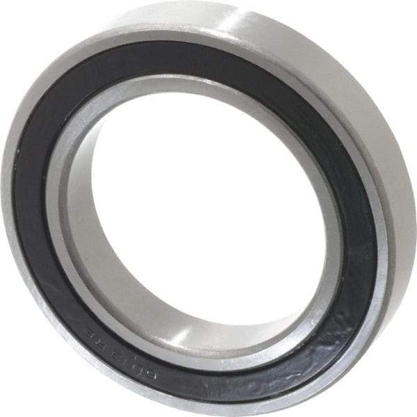 Tritan - 65mm Bore Diam, 100mm OD, Double Seal Deep Groove Radial Ball Bearing - 18mm Wide, 1 Row, Round Bore, 5,850 Lb Static Capacity, 6,850 Lb Dynamic Capacity - Caliber Tooling