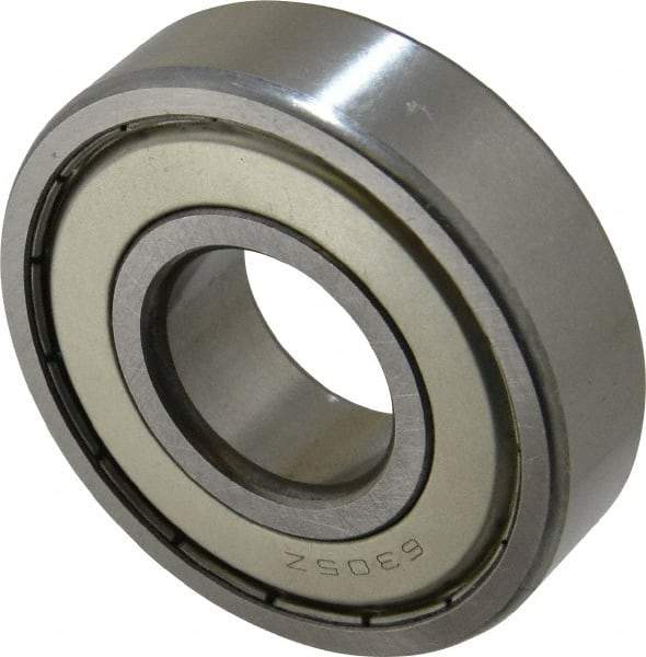 Tritan - 25mm Bore Diam, 62mm OD, Double Shield Deep Groove Radial Ball Bearing - 17mm Wide, 1 Row, Round Bore, 2,520 Lb Static Capacity, 4,640 Lb Dynamic Capacity - Caliber Tooling