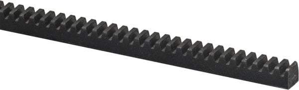 Browning - 1-1/4" Face Width, 4 Feet Long, 3/4" Thick Steel Gear Rack - 8 Pitch, 14-1/2° Pressure Angle - Caliber Tooling