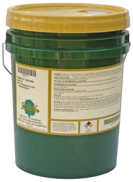 Oak Signature - Oakflo DSO 650, 5 Gal Pail Cutting & Grinding Fluid - Water Soluble, For Broaching, Drilling, Gear Cutting, Reaming, Tapping, Turning - Caliber Tooling