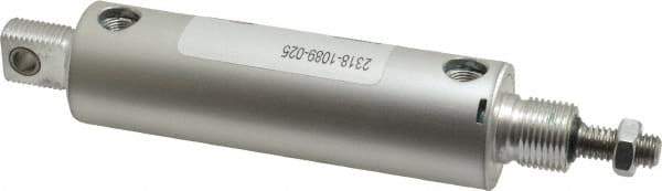 ARO/Ingersoll-Rand - 2-5/8" Stroke x 1-1/8" Bore Double Acting Air Cylinder - 1/8 Port, 3/8-16 Rod Thread - Caliber Tooling