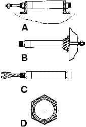 ARO/Ingersoll-Rand - Air Cylinder L Bracket - For 2-1/2" Air Cylinders, Use with ARO Economair Cylinders - Caliber Tooling