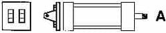 ARO/Ingersoll-Rand - Air Cylinder MP2 Clevis Rear Mount Kit - For 2" Air Cylinders, Use with Provenair Series - Caliber Tooling