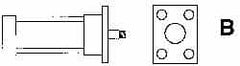 ARO/Ingersoll-Rand - Air Cylinder MF1 Head Flange Mount Kit - For 2-1/2" Air Cylinders, Use with Provenair Series - Caliber Tooling