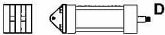 ARO/Ingersoll-Rand - Air Cylinder MP1 Fixed Clevis Mount Kit - For 1-1/2" Air Cylinders, Use with Provenair Series - Caliber Tooling