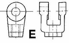 ARO/Ingersoll-Rand - Air Cylinder Rod Clevis - For 1-1/2, 2 & 2-1/2" Air Cylinders, Use with Provenair Series - Caliber Tooling