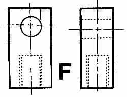 ARO/Ingersoll-Rand - Air Cylinder Rod Eye - For 1-1/2, 2 & 2-1/2" Air Cylinders, Use with Provenair Series - Caliber Tooling