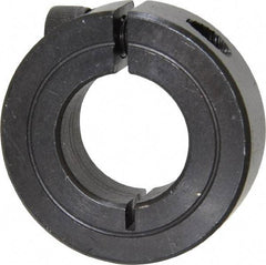 Climax Metal Products - 13/16" Bore, Steel, One Piece One Piece Split Shaft Collar - 1-5/8" Outside Diam, 1/2" Wide - Caliber Tooling