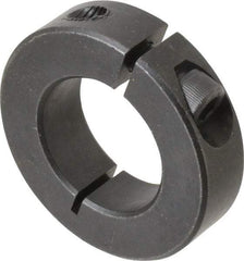 Climax Metal Products - 1-1/16" Bore, Steel, One Piece One Piece Split Shaft Collar - 1-7/8" Outside Diam, 1/2" Wide - Caliber Tooling