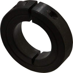 Climax Metal Products - 1-3/16" Bore, Steel, One Piece Clamp Collar - 2-1/16" Outside Diam, 1/2" Wide - Caliber Tooling