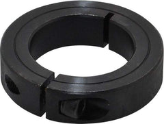 Climax Metal Products - 1-1/2" Bore, Steel, One Piece Clamp Collar - 2-3/8" Outside Diam, 9/16" Wide - Caliber Tooling