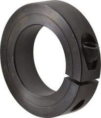 Climax Metal Products - 1-11/16" Bore, Steel, One Piece One Piece Split Shaft Collar - 2-3/4" Outside Diam, 11/16" Wide - Caliber Tooling