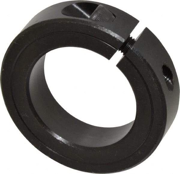 Climax Metal Products - 1-3/4" Bore, Steel, One Piece Clamp Collar - 2-3/4" Outside Diam, 11/16" Wide - Caliber Tooling