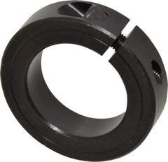 Climax Metal Products - 1-3/4" Bore, Steel, One Piece Clamp Collar - 2-3/4" Outside Diam, 11/16" Wide - Caliber Tooling