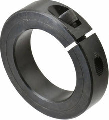 Climax Metal Products - 1-15/16" Bore, Steel, One Piece Clamp Collar - 3" Outside Diam, 11/16" Wide - Caliber Tooling