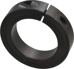 Climax Metal Products - 2" Bore, Steel, One Piece Clamp Collar - 3" Outside Diam, 11/16" Wide - Caliber Tooling