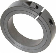 Climax Metal Products - 2-1/4" Bore, Steel, One Piece Clamp Collar - 3-1/4" Outside Diam, 3/4" Wide - Caliber Tooling