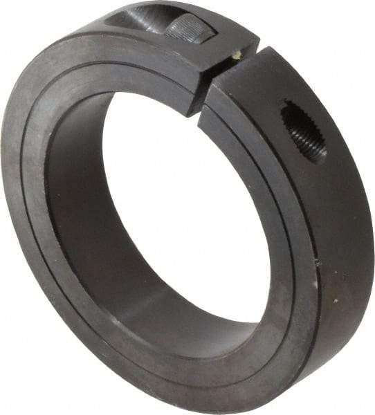 Climax Metal Products - 2-3/4" Bore, Steel, One Piece Clamp Collar - 4" Outside Diam, 7/8" Wide - Caliber Tooling