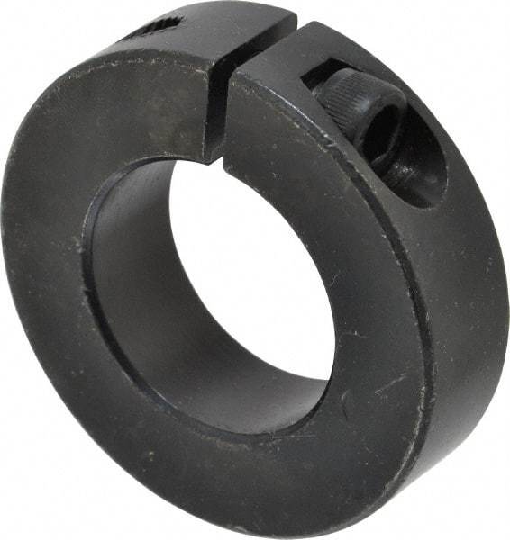 Climax Metal Products - 30mm Bore, Steel, One Piece Clamp Collar - 2-1/8" Outside Diam - Caliber Tooling