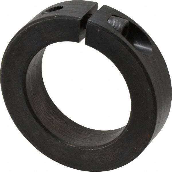 Climax Metal Products - 40mm Bore, Steel, One Piece Clamp Collar - 2-3/8" Outside Diam - Caliber Tooling