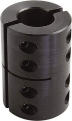 Climax Metal Products - 1-1/8" Inside x 2-1/8" Outside Diam, Two Piece Rigid Coupling without Keyway - 3-1/4" Long - Caliber Tooling