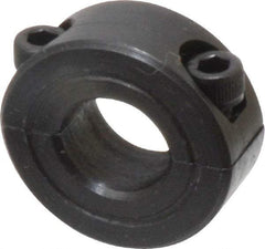 Climax Metal Products - 7/16" Bore, Steel, Two Piece Shaft Collar - 15/16" Outside Diam, 3/8" Wide - Caliber Tooling