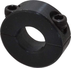 Climax Metal Products - 1/2" Bore, Steel, Two Piece Shaft Collar - 1-1/8" Outside Diam, 13/32" Wide - Caliber Tooling