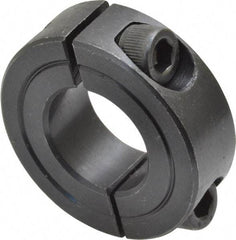 Climax Metal Products - 3/4" Bore, Steel, Two Piece Shaft Collar - 1-1/2" Outside Diam, 1/2" Wide - Caliber Tooling