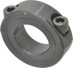 Climax Metal Products - 7/8" Bore, Steel, Two Piece Shaft Collar - 1-5/8" Outside Diam, 1/2" Wide - Caliber Tooling