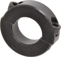 Climax Metal Products - 15/16" Bore, Steel, Two Piece Two Piece Split Shaft Collar - 1-3/4" Outside Diam, 1/2" Wide - Caliber Tooling