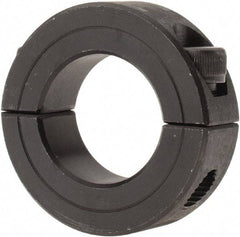 Climax Metal Products - 1" Bore, Steel, Two Piece Shaft Collar - 1-3/4" Outside Diam, 1/2" Wide - Caliber Tooling