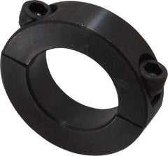 Climax Metal Products - 1-1/8" Bore, Steel, Two Piece Shaft Collar - 1-7/8" Outside Diam, 1/2" Wide - Caliber Tooling