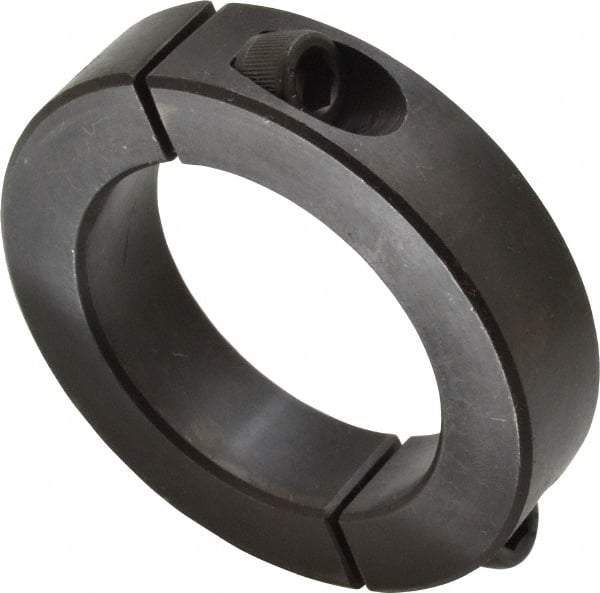 Climax Metal Products - 2" Bore, Steel, Two Piece Shaft Collar - 3" Outside Diam, 11/16" Wide - Caliber Tooling