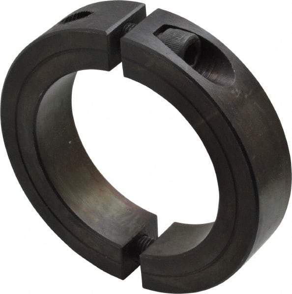 Climax Metal Products - 2-1/4" Bore, Steel, Two Piece Shaft Collar - 3-1/4" Outside Diam, 3/4" Wide - Caliber Tooling