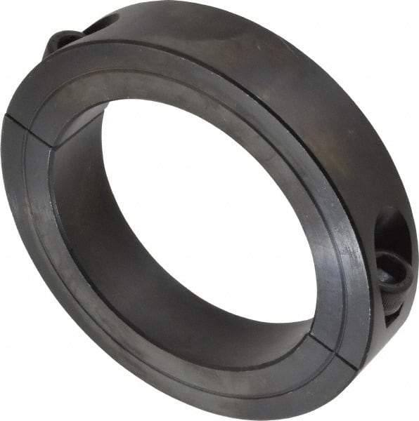 Climax Metal Products - 3" Bore, Steel, Two Piece Shaft Collar - 4-1/4" Outside Diam, 7/8" Wide - Caliber Tooling