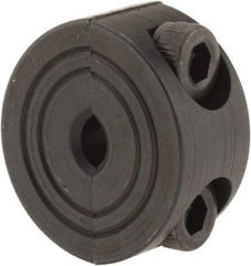 Climax Metal Products - 4mm Bore, Steel, Two Piece Shaft Collar - 11/16" Outside Diam - Caliber Tooling