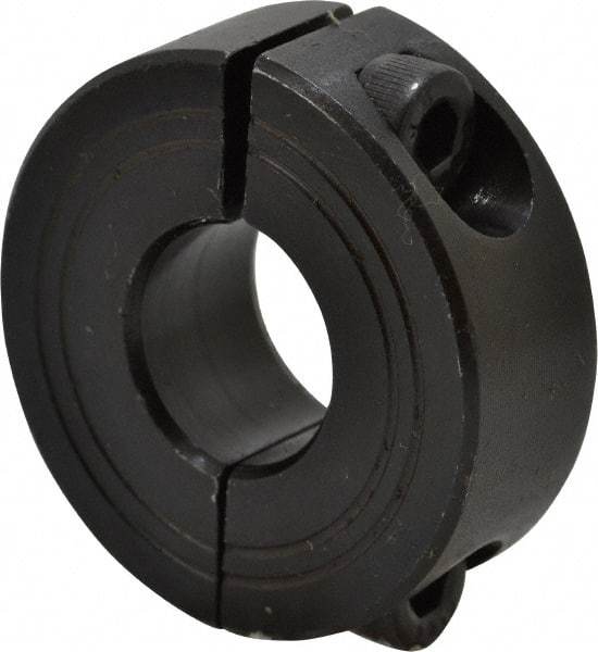 Climax Metal Products - 13mm Bore, Steel, Two Piece Shaft Collar - 1-1/4" Outside Diam - Caliber Tooling