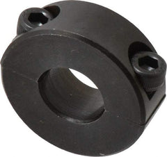 Climax Metal Products - 15mm Bore, Steel, Two Piece Shaft Collar - 1-3/8" Outside Diam - Caliber Tooling