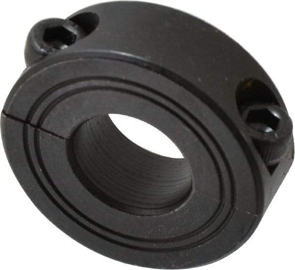 Climax Metal Products - 17mm Bore, Steel, Two Piece Shaft Collar - 1-1/2" Outside Diam - Caliber Tooling