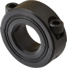 Climax Metal Products - 18mm Bore, Steel, Two Piece Shaft Collar - 1-1/2" Outside Diam - Caliber Tooling