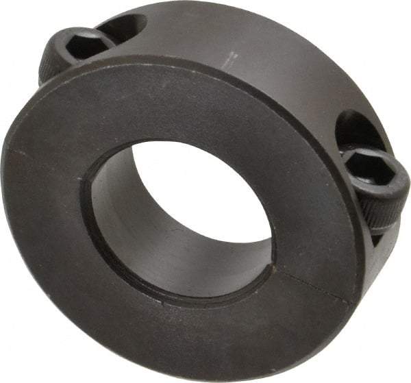 Climax Metal Products - 22mm Bore, Steel, Two Piece Shaft Collar - 1-3/4" Outside Diam - Caliber Tooling