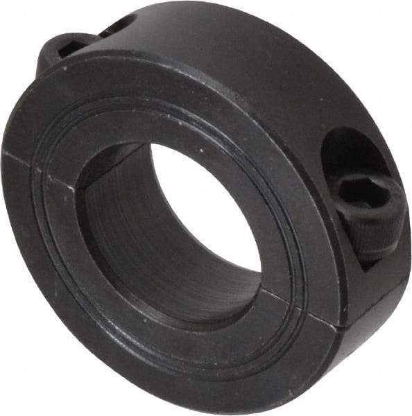 Climax Metal Products - 24mm Bore, Steel, Two Piece Shaft Collar - 1-7/8" Outside Diam - Caliber Tooling