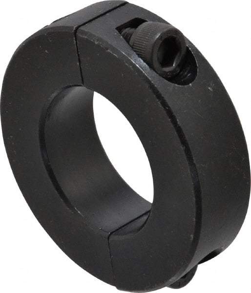 Climax Metal Products - 30mm Bore, Steel, Two Piece Shaft Collar - 2-1/8" Outside Diam - Caliber Tooling