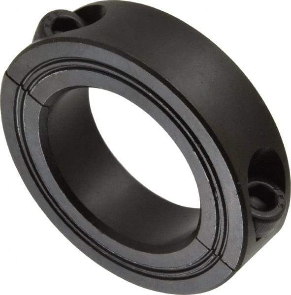 Climax Metal Products - 35mm Bore, Steel, Two Piece Shaft Collar - 2-1/4" Outside Diam - Caliber Tooling