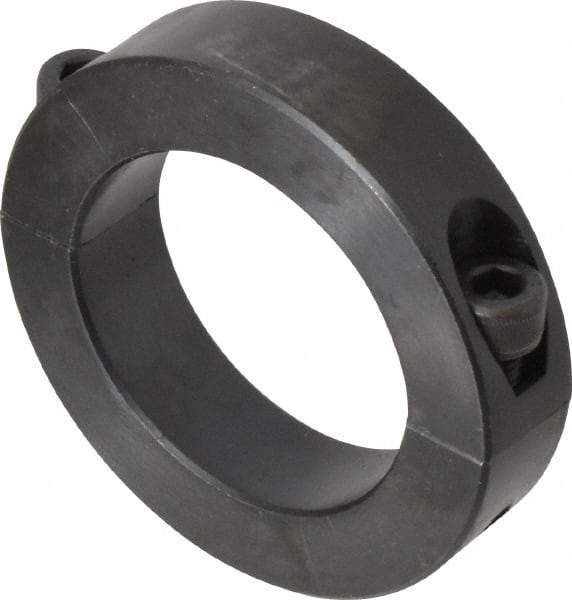 Climax Metal Products - 55mm Bore, Steel, Two Piece Shaft Collar - 3-1/4" Outside Diam - Caliber Tooling