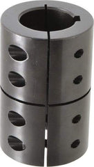 Climax Metal Products - 1-3/8" Inside x 2-3/8" Outside Diam, Rigid Coupling with Keyway - 3-5/8" Long x 5/16" Keyway Width - Caliber Tooling