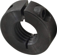 Climax Metal Products - 3/4-10 Thread, Steel, One Piece Threaded Shaft Collar - 1-1/2" Outside Diam, 1/2" Wide - Caliber Tooling