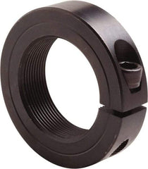 Climax Metal Products - 1-3/4-16 Thread, Steel, One Piece Threaded Shaft Collar - 2-3/4" Outside Diam, 11/16" Wide - Caliber Tooling