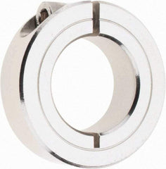 Climax Metal Products - 1" Bore, Stainless Steel, One Piece Clamp Collar - 1-3/4" Outside Diam, 1/2" Wide - Caliber Tooling