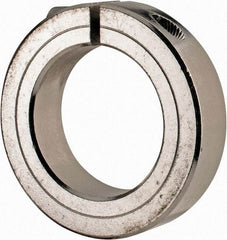 Climax Metal Products - 1-3/4" Bore, Stainless Steel, One Piece Clamp Collar - 2-3/4" Outside Diam, 11/16" Wide - Caliber Tooling